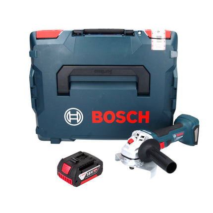 Bosch GWS 18V-7 Professional Akku Winkelschleifer 18 V 125 mm 22,23 mm Brushless + 1x Akku 6,0 Ah  + L-Boxx - ohne Ladegerät