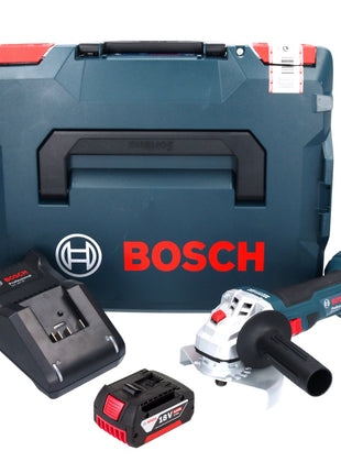 Bosch GWS 18V-7 Professional amoladora angular a batería 18 V 125 mm 22,23 mm sin escobillas + 1x batería 6,0 Ah + cargador + L-Boxx