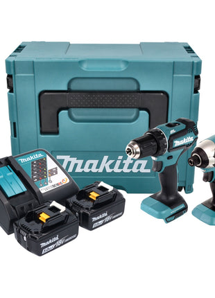 Makita DLX 2289 TJ Combo Kit 18 V z akumulatorową wiertarko-wkrętarką DDF 485 + akumulatorową wkrętarką udarową DTD 153 + 2x akumulator 5,0 Ah + ładowarka + Makpac