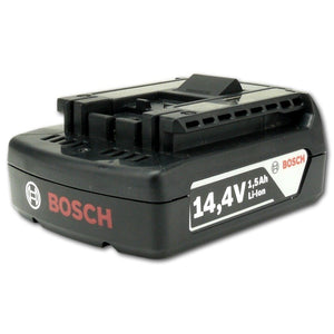 3x Bosch 14,4V 1,3 Ah / 1300 mAh Li-Ion Einschub Akku