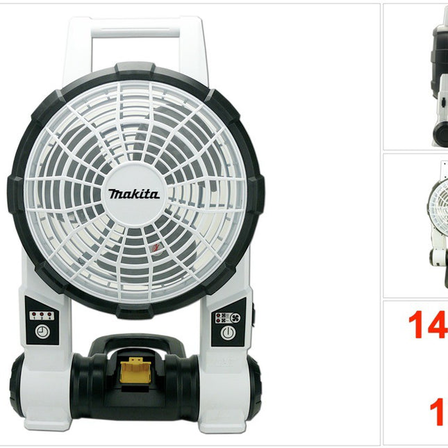Makita BCF 201 ZW 14,4/ 18 V Li-Ion Akku- Lüfter Weiß Solo - nur das Gerät ohne Zubehör - ( ohne Akku und ohne Ladegerät ) - Toolbrothers