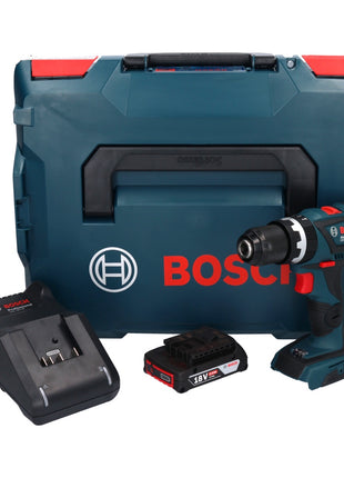 Bosch GSB 18V-60 C Professional Akku Schlagbohrschrauber 18 V 60 Nm Brushless + 1x Akku 2,0 Ah + Ladegerät + L-Boxx