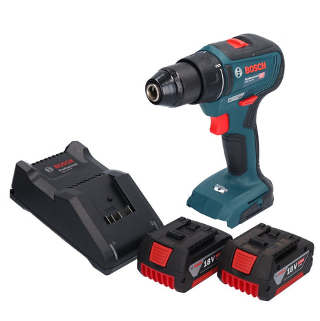 Bosch GSR 18V-55 Professional Akku Bohrschrauber 18 V 55 Nm Brushless + 2x Akku 5,0 Ah + Ladegerät