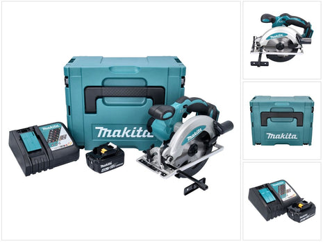 Makita DSS 610 RM1J Akumulatorowa pilarka tarczowa 18 V 165 mm + 1x akumulator 4,0 Ah + ładowarka + Makpac