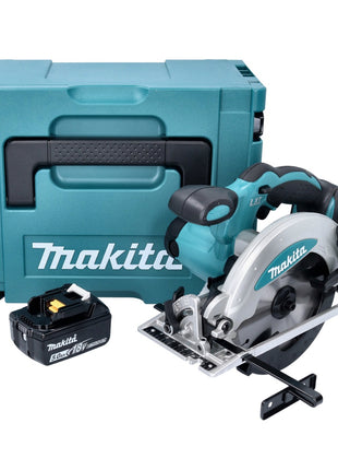 Sierra circular de batería Makita DSS 610 T1J 18 V 165 mm + 1x batería 5,0 Ah + Makpac - sin cargador