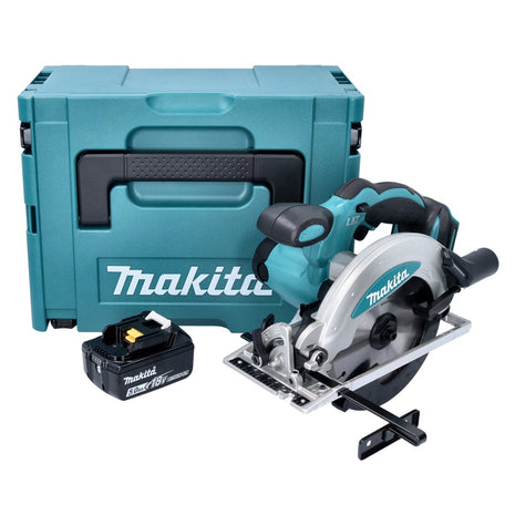 Makita DSS 610 T1J Akumulatorowa pilarka tarczowa 18 V 165 mm + 1x akumulator 5,0 Ah + Makpac - bez ładowarki