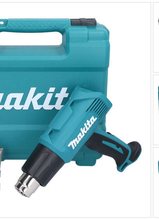 Makita HG 6030 K pistola de aire caliente 1800 W 50 - 600 °C + 4x boquilla + estuche