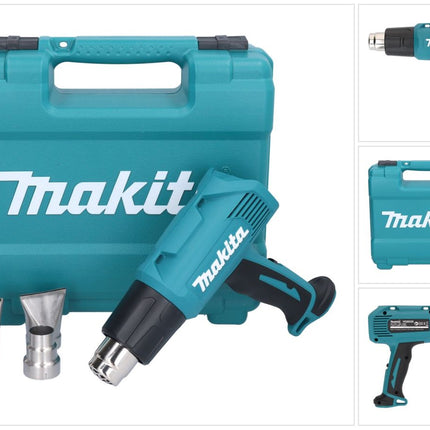 Makita HG 6030 K Pistolet na gorące powietrze 1800 W 50 - 600 °C + 4x dysza + walizka