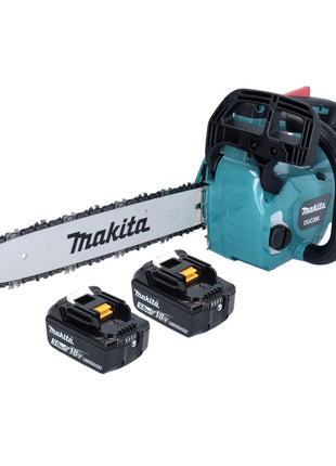 Motosierra de batería Makita DUC 356 FB 36 V (2x 18 V) 35 cm sin escobillas + 2x batería 3,0 Ah - sin cargador