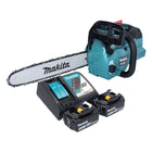 Makita DUC 356 RFB Akumulatorowa pilarka łańcuchowa 36 V ( 2x 18 V ) 35 cm bezszczotkowa + 2x akumulator 3,0 Ah + ładowarka