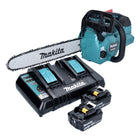 Makita DUC 356 PMB Akumulatorowa piła łańcuchowa 36 V (2x 18 V) 35 cm bezszczotkowa + 2x akumulator 4,0 Ah + podwójna ładowarka
