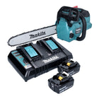 Makita DUC 356 PTB Akumulatorowa piła łańcuchowa 36 V (2x 18 V) 35 cm bezszczotkowa + 2x akumulator 5,0 Ah + podwójna ładowarka
