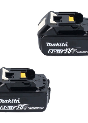 Motosierra a batería Makita DUC 356 GB 36 V (2x 18 V) 35 cm sin escobillas + 2x batería 6,0 Ah - sin cargador