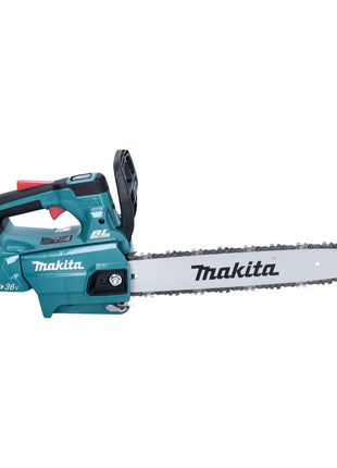 Makita DUC 356 RGB Akku Kettensäge 36 V ( 2x 18 V ) 35 cm Brushless + 2x Akku 6,0 Ah + Ladegerät