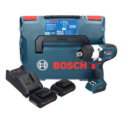 Bosch GDS 18V-1050 H  Akku Drehschlagschrauber 18 V 1050 Nm 3/4" Biturbo Brushless + 2x ProCORE Akku 4,0 Ah + Ladegerät + L-Boxx