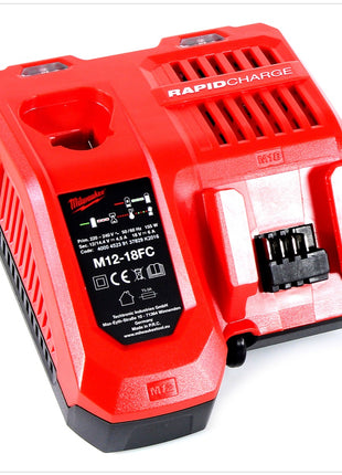 Milwaukee M12-18FC Schnell Ladegerät Universal für 12, 14 und 18 Volt Li-Ion Akkus ( 4932451079 / 4932451080 ) - Toolbrothers