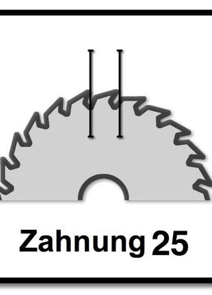 Makita CCM13625E SPECIALIZED EFFICUT Sägeblatt 2 Stk. ( 2x E-12120 ) 136 x 1,4 x 20 mm 25 Zähne für Holz