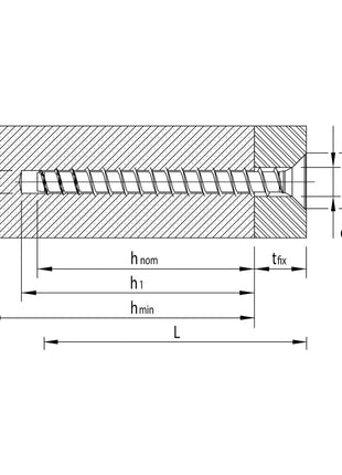 HECO MULTI MONTI plus F Schraubanker 7,5 x 80 mm 200 Stück ( 4x 48515 ) Betonschraube, Senkkopf, T-Drive, verzinkt blau, A2K