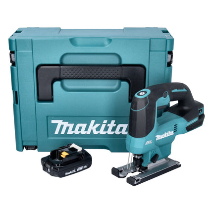 Makita DJV 184 A1J Akumulatorowa wyrzynarka wahadłowa 18 V bezszczotkowa + 1x akumulator 2,0 Ah + Makpac - bez ładowarki