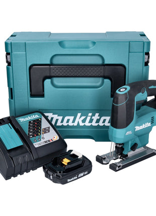 Sierra de calar pendular a batería Makita DJV 184 RA1J 18 V sin escobillas + 1x batería 2,0 Ah + cargador + Makpac