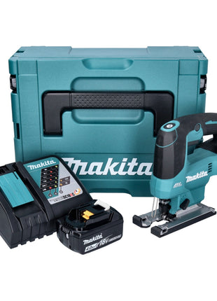 Makita DJV 184 RM1J Akku Pendelhub Stichsäge 18 V Brushless + 1x Akku 4,0 Ah + Ladegerät + Makpac - Toolbrothers