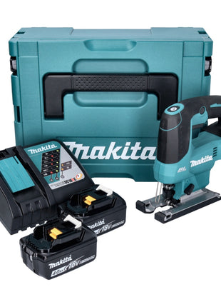 Makita DJV 184 RMJ Akku Pendelhub Stichsäge 18 V Brushless + 2x Akku 4,0 Ah + Ladegerät + Makpac - Toolbrothers