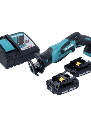 Makita DJR 185 RA Batterie Recipro Sbelsge 18 V + 2x Batterie 2,0 Ah + chargeur