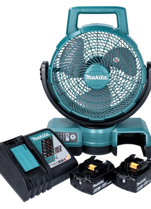 Makita DCF 203 RT Akku Lüfter Ventilator 14,4 V - 18 V + 2x Akku 5,0 Ah + Ladegerät