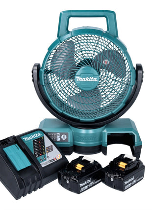 Ventilador de batería Makita DCF 203 RG 14,4 V - 18 V + 2x baterías 6,0 Ah + cargador