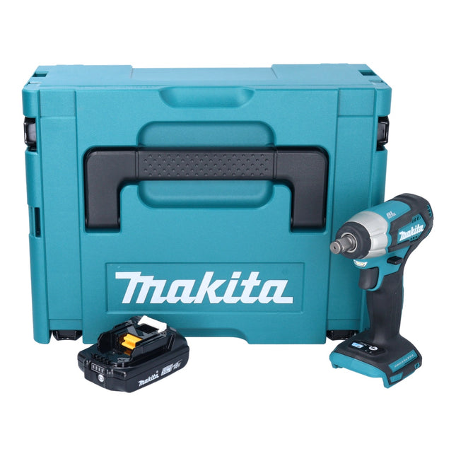 Makita DTW 181 A1J Akumulatorowy klucz udarowy 18 V 210 Nm 1/2" bezszczotkowy + 1x akumulator 2,0 Ah + Makpac - bez ładowarki