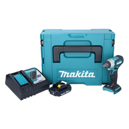 Makita DTW 181 RA1J akumulatorowy klucz udarowy 18 V 210 Nm 1/2" bezszczotkowy + 1x akumulator 2,0 Ah + ładowarka + Makpac