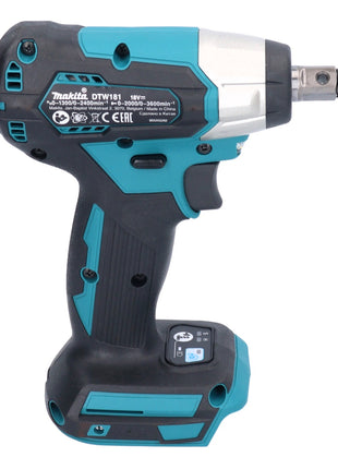 Makita DTW 181 RA1 clé à chocs sans fil 18 V 210 Nm 1/2" sans balai + 1x batterie 2,0 Ah + chargeur