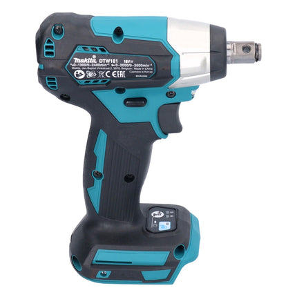 Makita DTW 181 RG akumulatorowy klucz udarowy 18 V 210 Nm 1/2" bezszczotkowy + 2x akumulator 6,0 Ah + ładowarka