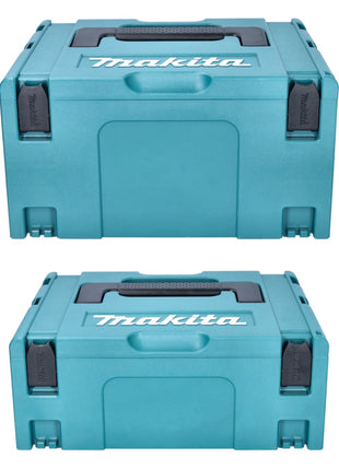 Tamaño del juego Makita Makpac 1 + 2 + 3 + 4 caja de transporte y caja de herramientas