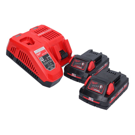 Milwaukee M18 FSAGV115XPDB-302 Akumulatorowa szlifierka kątowa 18 V 115 mm bezszczotkowa + 2x akumulator 3,0 Ah + ładowarka