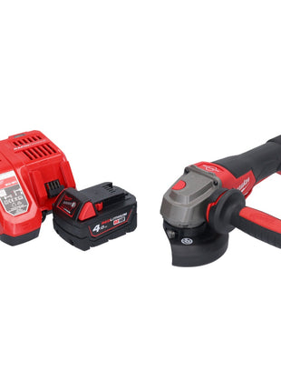 Milwaukee M18 FSAGV115XPDB-401 Akku Winkelschleifer 18 V 115 mm Brushless + 1x Akku 4,0 Ah + Ladegerät