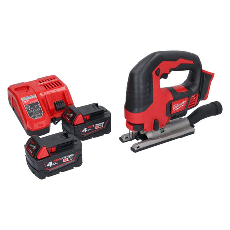 Wyrzynarka akumulatorowa Milwaukee M18 BJS-402 18 V + 2x akumulator 4,0 Ah + ładowarka