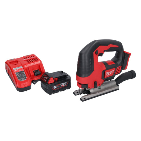 Milwaukee M18 BJS-601 Akku Stichsäge 18 V + 1x Akku 6,0 Ah + Ladegerät