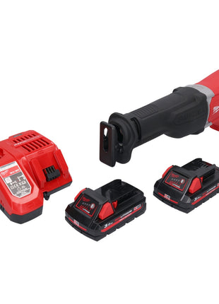 Milwaukee M18 BSX-302 Akku Recipro Säbelsäge 18 V + 2x Akku 3,0 Ah + Ladegerät