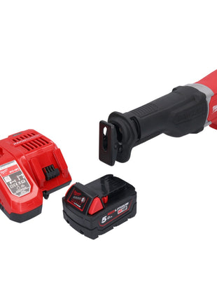 Milwaukee M18 BSX-501 Scie sabre sans fil 18V + 1x Batterie 5,0 Ah + Chargeur