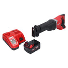 Milwaukee M18 BSX-501 Scie sabre sans fil 18V + 1x Batterie 5,0 Ah + Chargeur