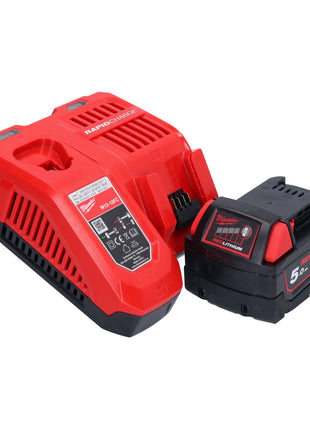 Milwaukee M18 BSX-501 Scie sabre sans fil 18V + 1x Batterie 5,0 Ah + Chargeur