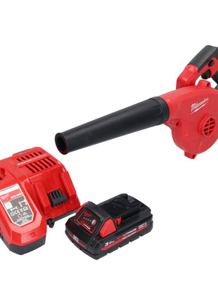 Milwaukee M18 BBL-301 Akku Gebläse 18 V + 1x Akku 3,0 Ah + Ladegerät