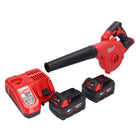 Milwaukee M18 BBL-402 akumulatorowa dmuchawa 18 V + 2x akumulator 4,0 Ah + ładowarka