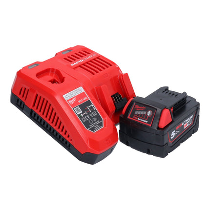 Milwaukee M18 BBL-501 akumulatorowa dmuchawa 18 V + 1x akumulator 5,0 Ah + ładowarka