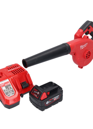 Milwaukee M18 BBL-601 Akku Gebläse 18 V + 1x Akku 6,0 Ah + Ladegerät