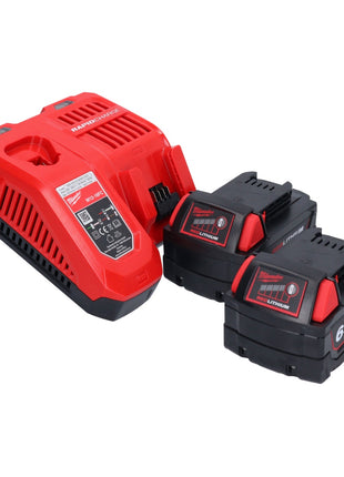 Milwaukee M18 BBL-602 Akku Gebläse 18 V + 2x Akku 6,0 Ah + Ladegerät