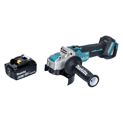 Makita DGA 521 G1X1 akumulatorowa szlifierka kątowa 18 V 125 mm X-LOCK Brushless + 1x akumulator 6,0 Ah - bez ładowarki