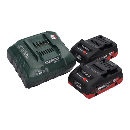 Metabo BS 18 LT BL akumulatorowa wiertarko-wkrętarka 18 V 75 Nm bezszczotkowa ( 602325800 ) + 2x akumulator 4,0 Ah + ładowarka + metaBOX
