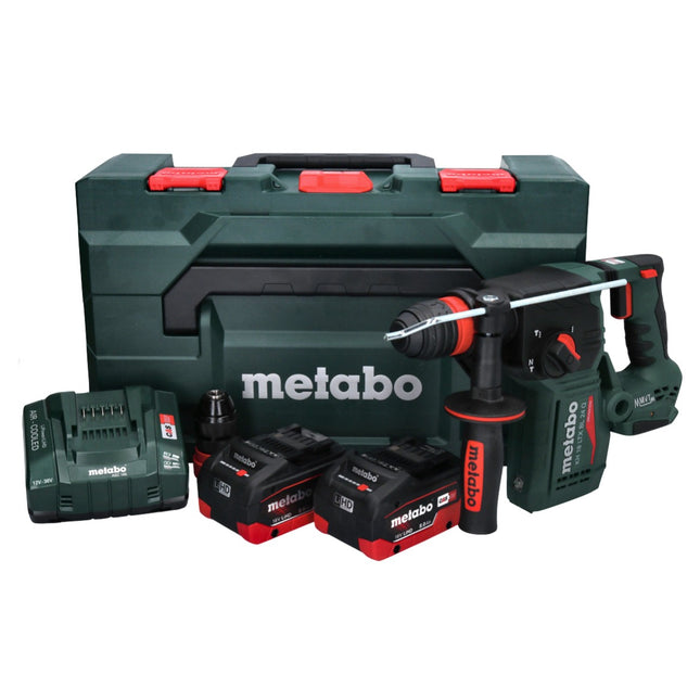 Metabo KH 18 LTX BL 24 Q akumulatorowy młot udarowo-obrotowy 18 V 2,2 J + 2x akumulator 8,0 Ah + ładowarka + metaBOX